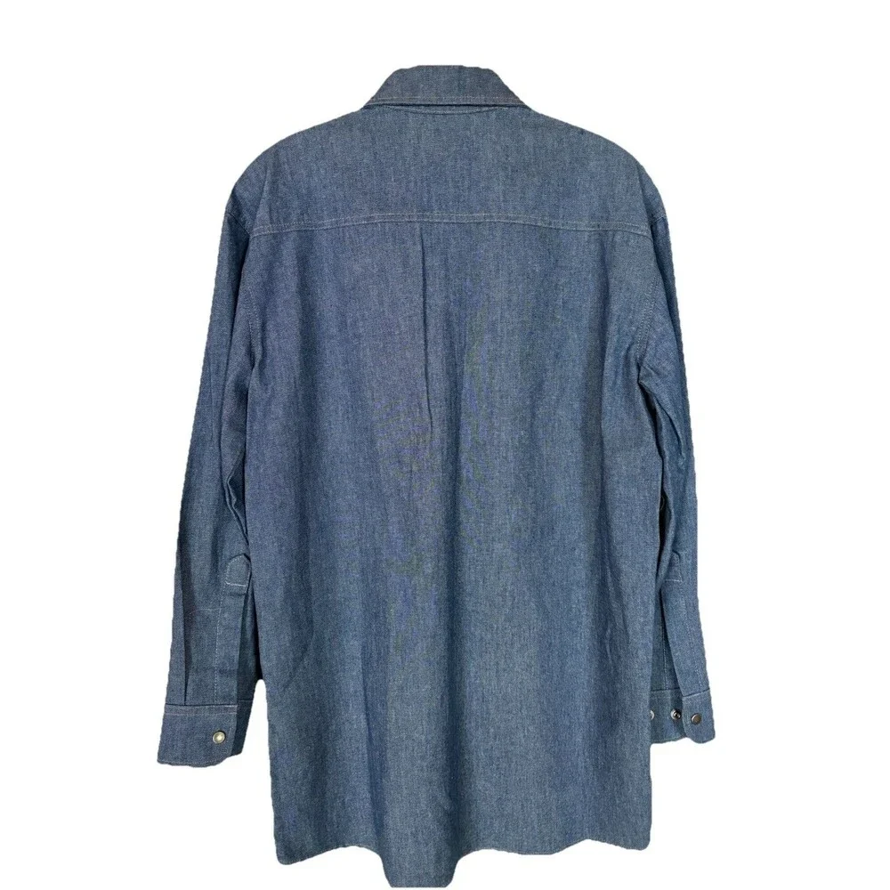 Dickies FR Workrite Denim Fire Resistant Garage Work Shirt ARC 9.3 NWOT Men SZ S